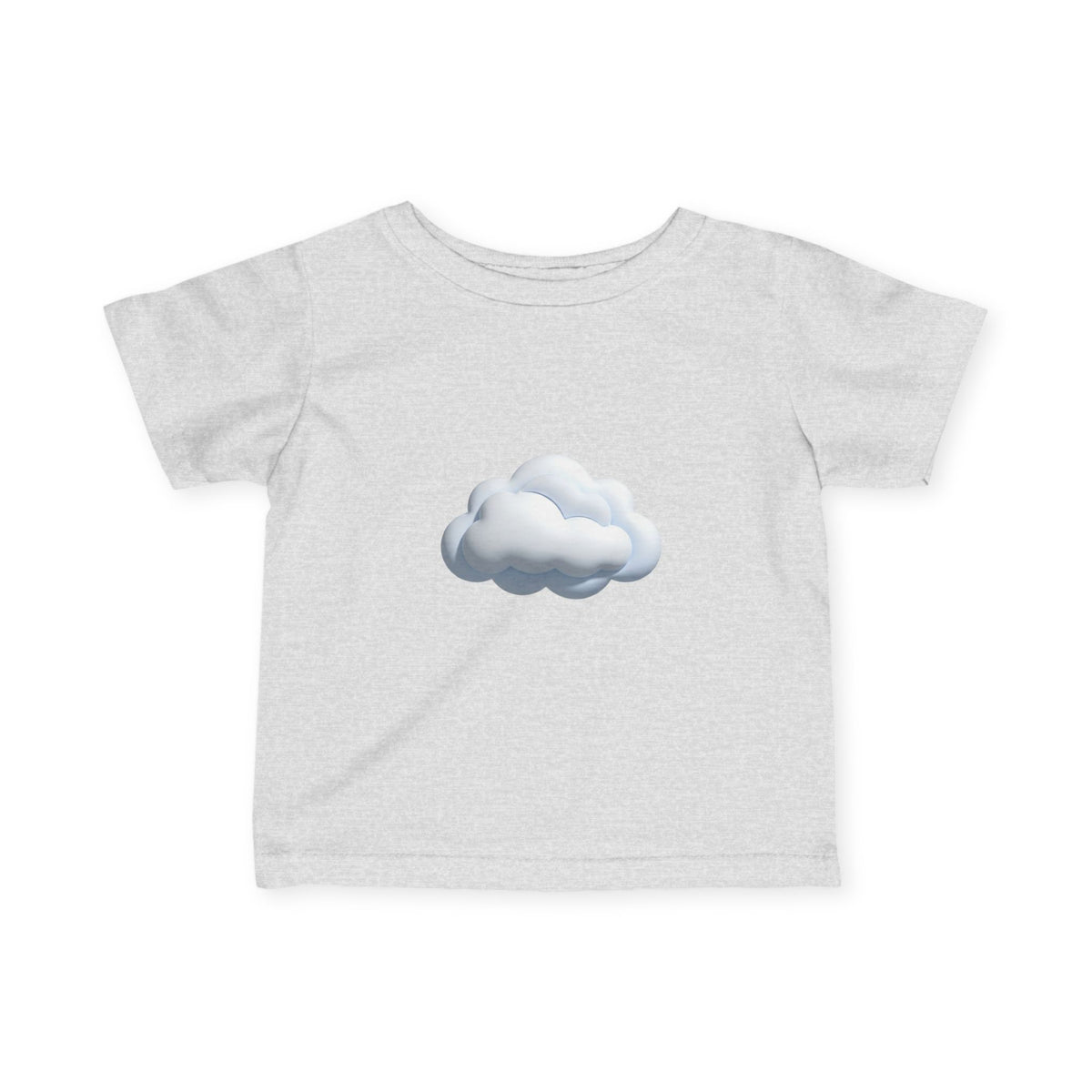 Baby Tee with Soft Cloud Graphic — Infant Cloud Print Shirt