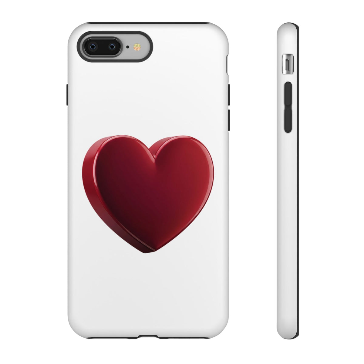 Heart Tough Phone Case - Red 3D Heart Protective Phone Case