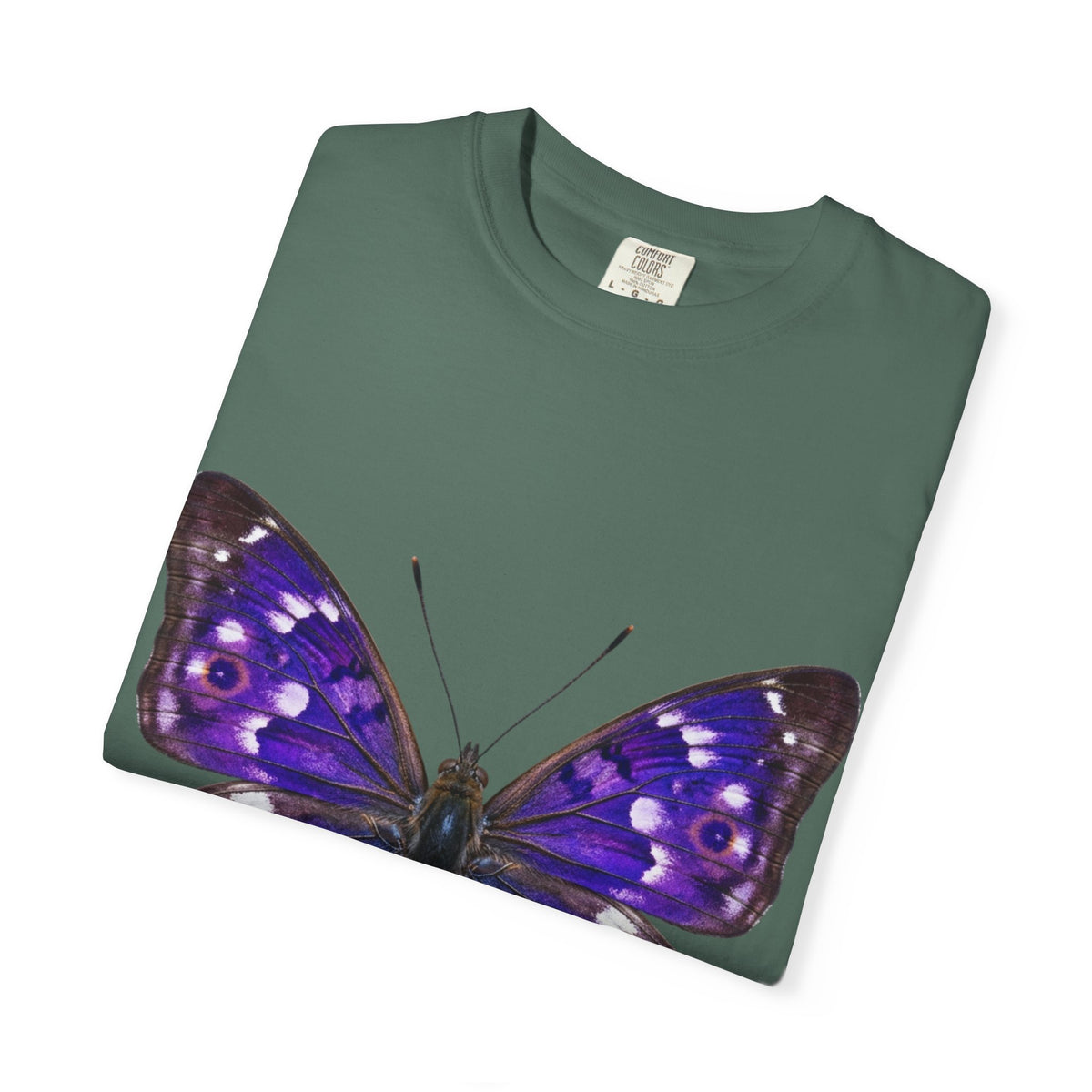 Purple Butterfly T-Shirt — Vibrant Vintage Moth Graphic Tee