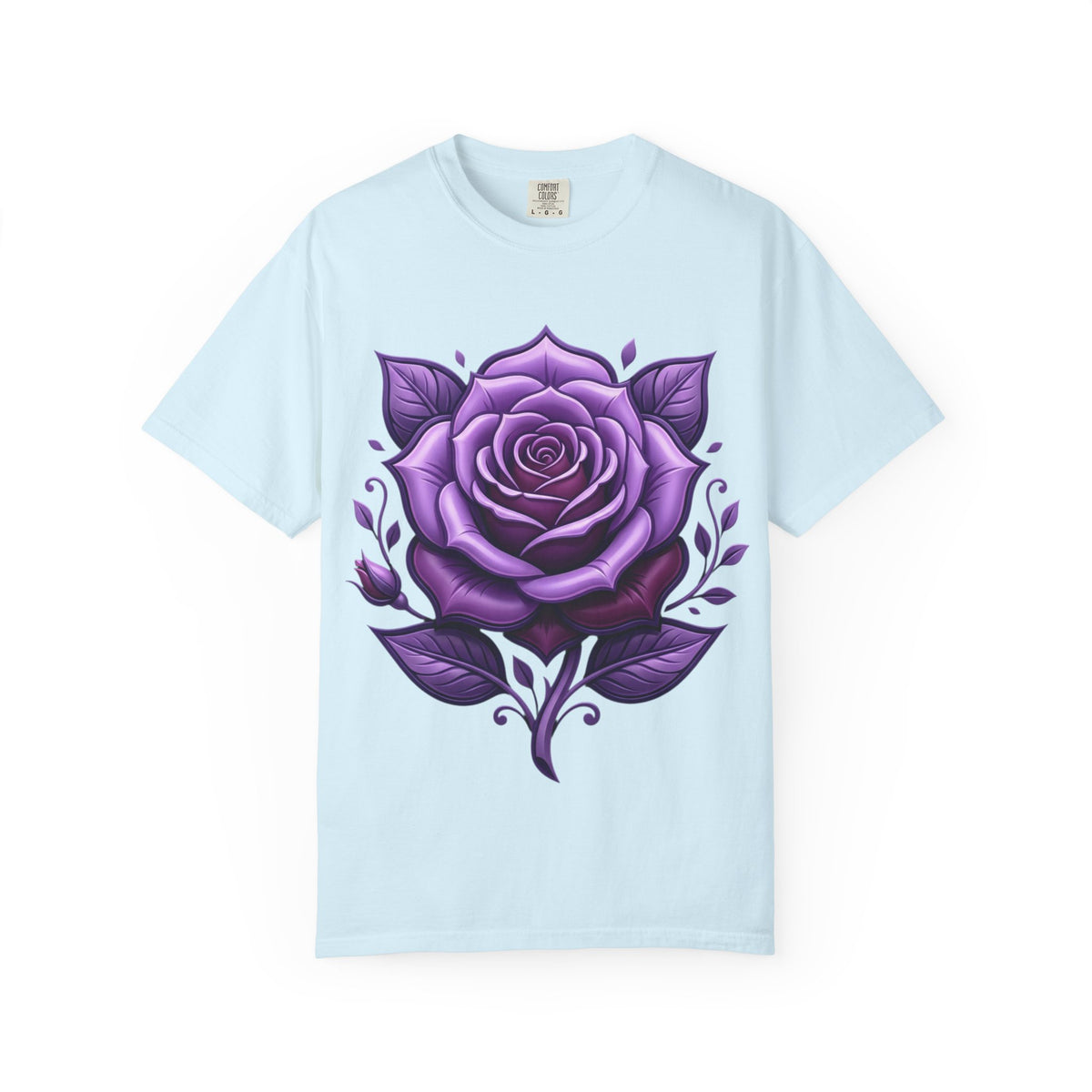 Purple Rose Graphic T-Shirt