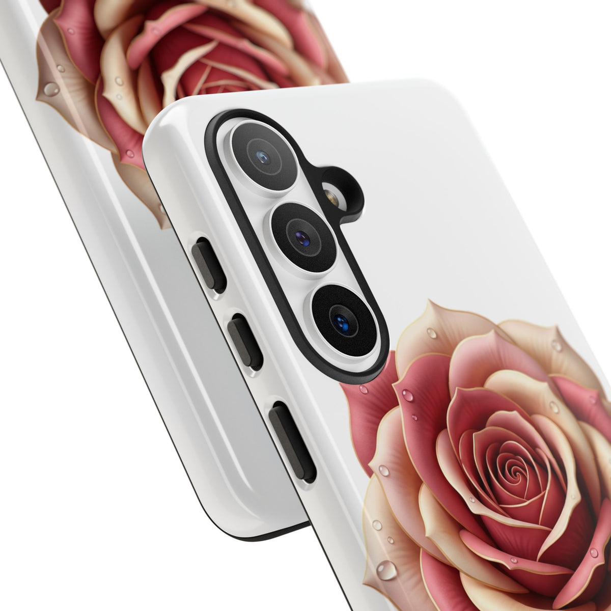 Rose Waterdrop Tough Phone Case — Protective Floral iPhone Cover