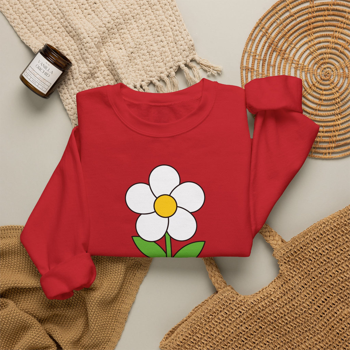 Daisy Graphic Crewneck Sweatshirt