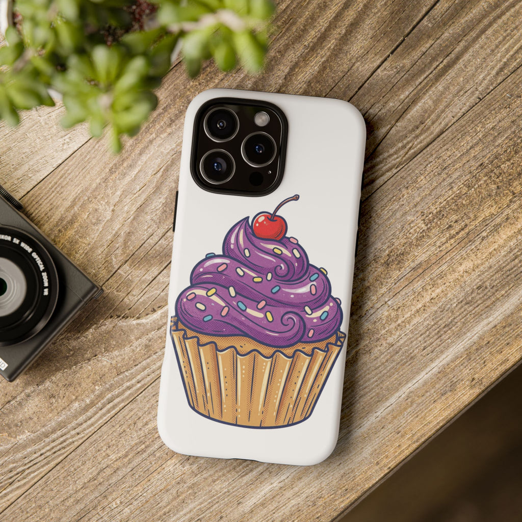 Purple Cupcake Tough Phone Cases