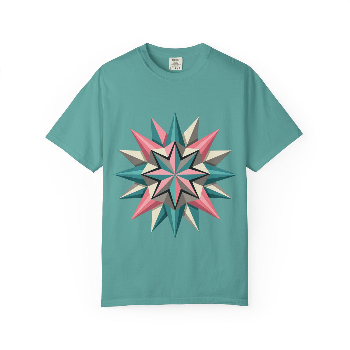 Geometric Starburst Graphic T-Shirt