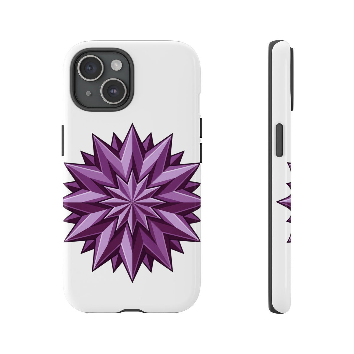 Purple Geometric Star Phone Case