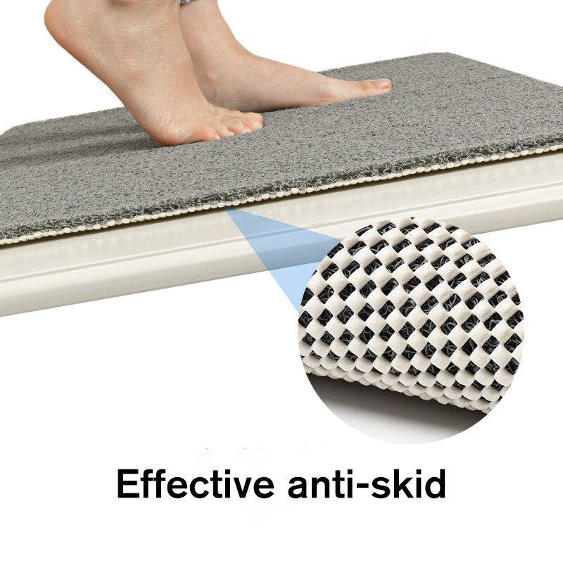 Mircrofiber Non-slip Bath Mats With Anti Moldy Sucker Bathroom Carpets Rugs Soft Toilet Floor Rugs Waterproof Shower Bath Mat