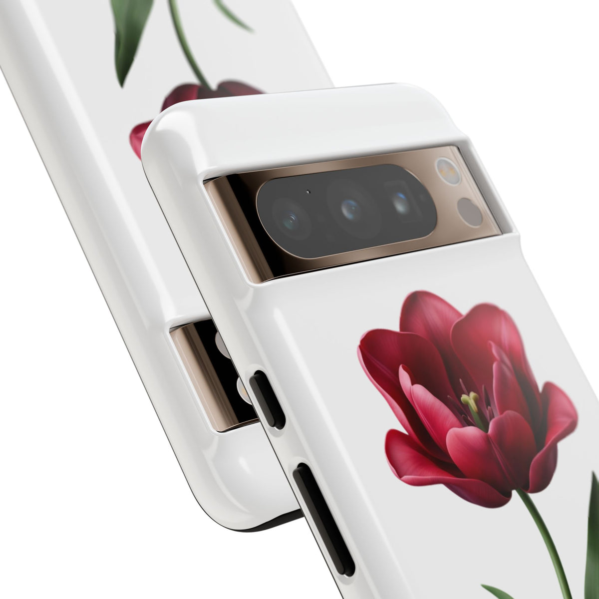 Tulip Floral Tough Phone Case – Protective Blossom iPhone Cover