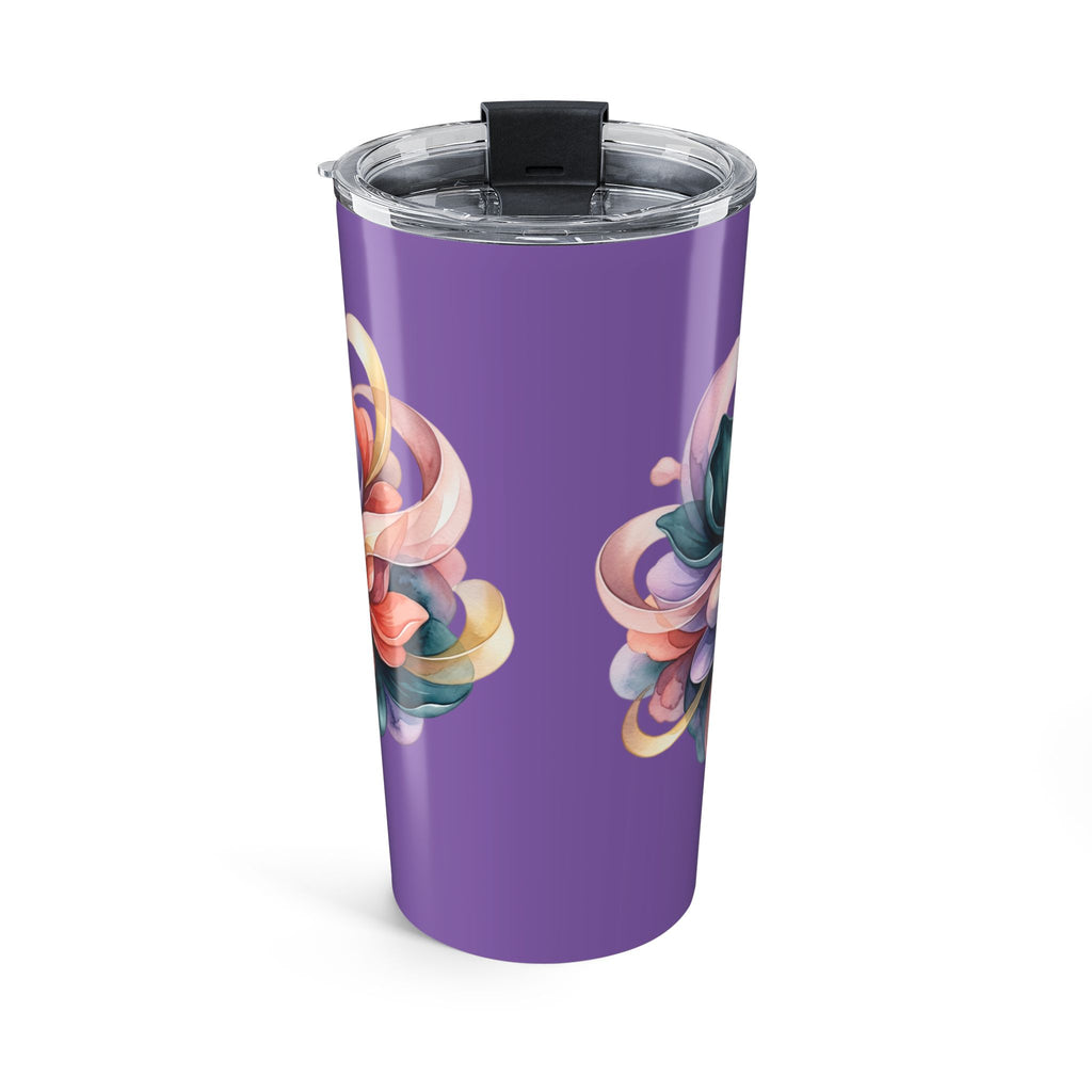 20oz Floral Tumbler – Colorful Abstract Rose Travel Cup