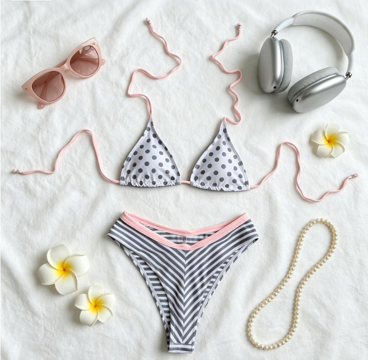 Bikini Set Sexy Two-Piece Swimwear with Triangle Cups