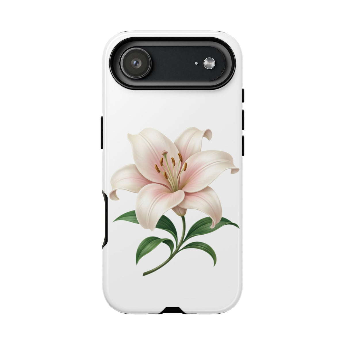 Floral Lily Phone Case — Pink Lily Tough Protective Cover