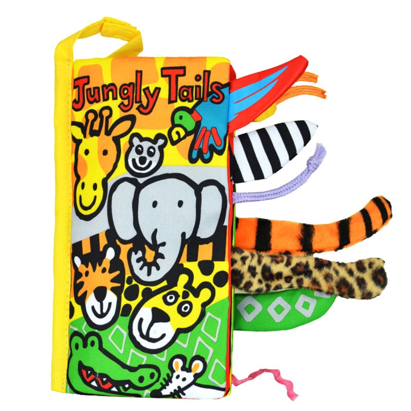 English Language Soft Fabric Cloth Book 0~12 Months Animal Style Baby Toys Hot Early Development Books Learning&Education Toy