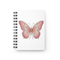 Pink Butterfly Spiral Bound Journal