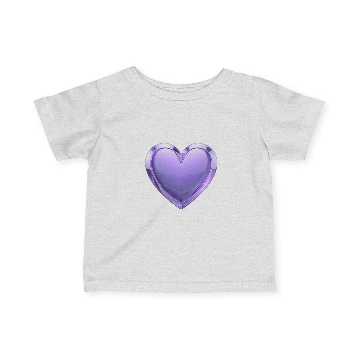 Infant Tee — Shiny Purple Heart Baby T-Shirt