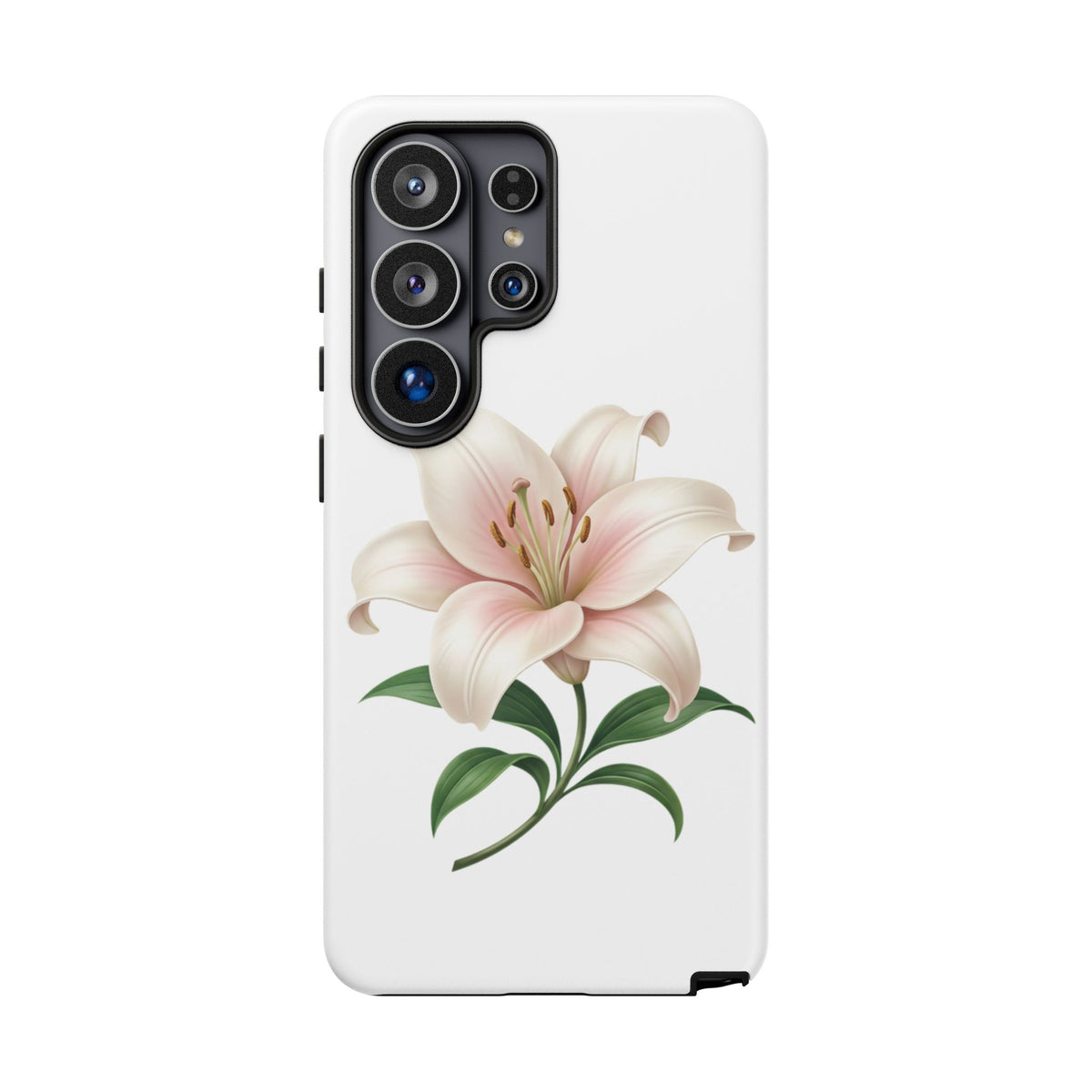 Floral Lily Phone Case — Pink Lily Tough Protective Cover