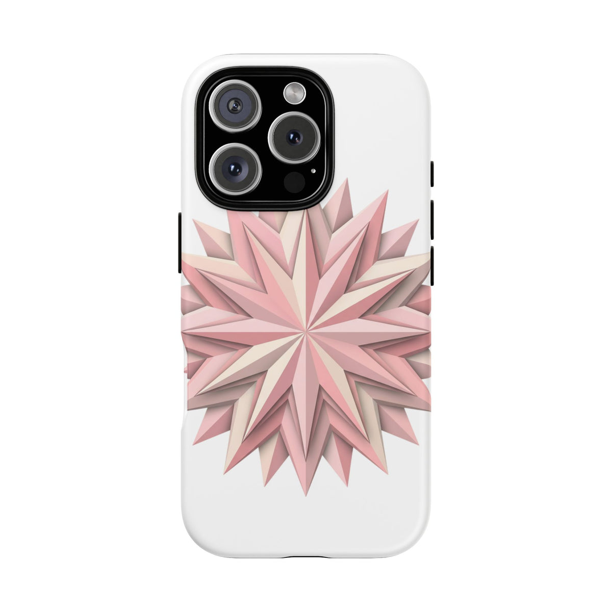 Pink Geometric Star Phone Case — Tough Protective iPhone Cover