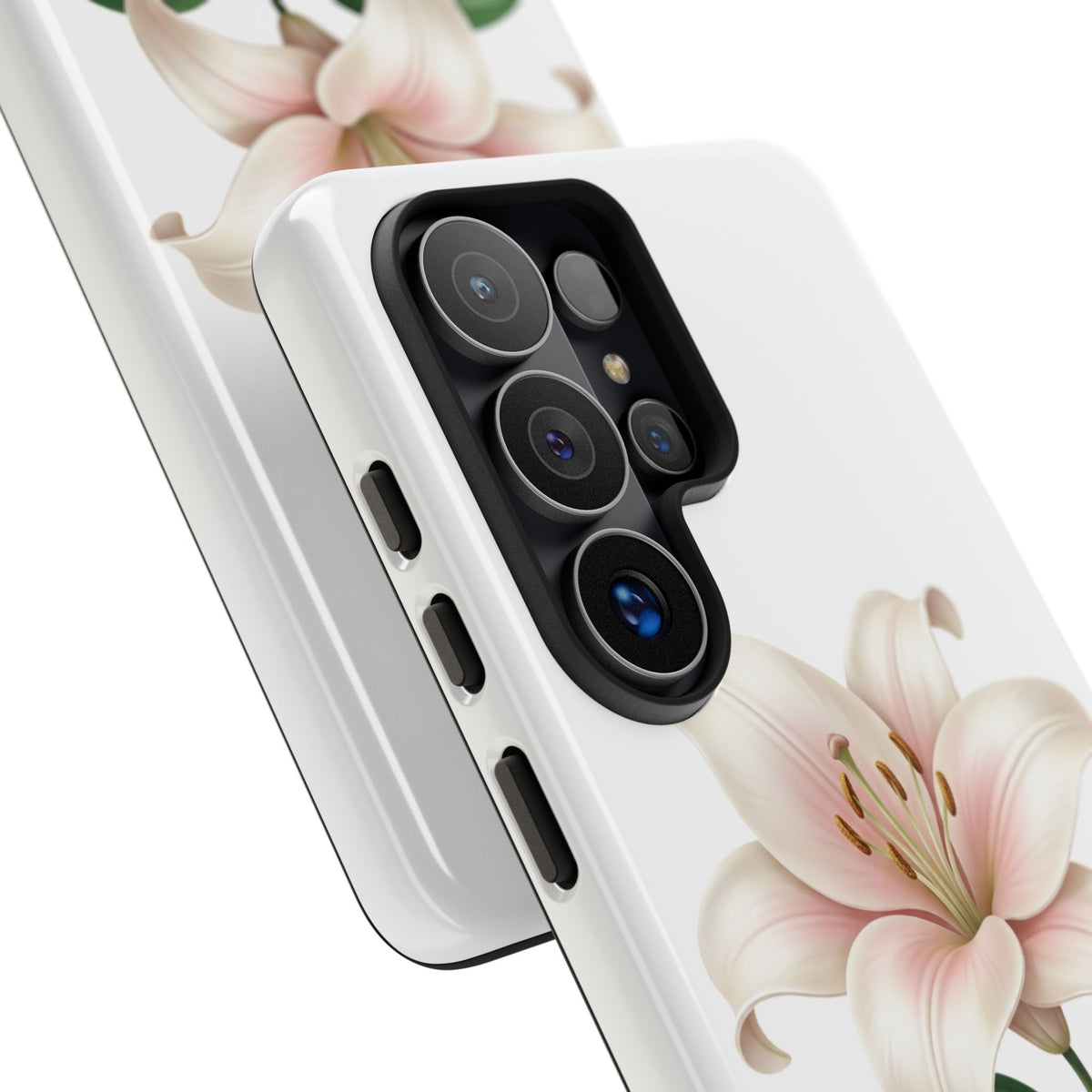 Floral Lily Phone Case — Pink Lily Tough Protective Cover