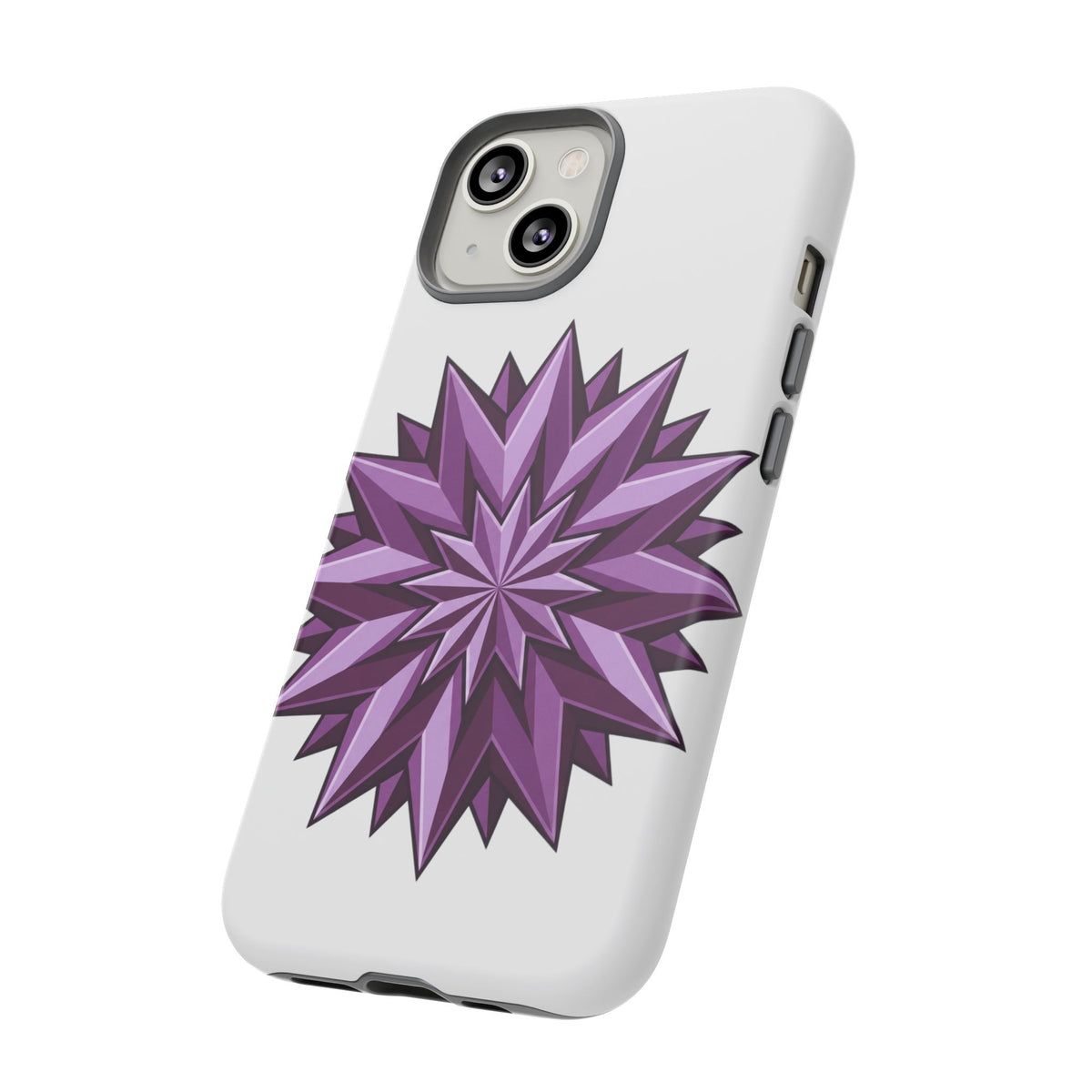 Purple Geometric Star Phone Case