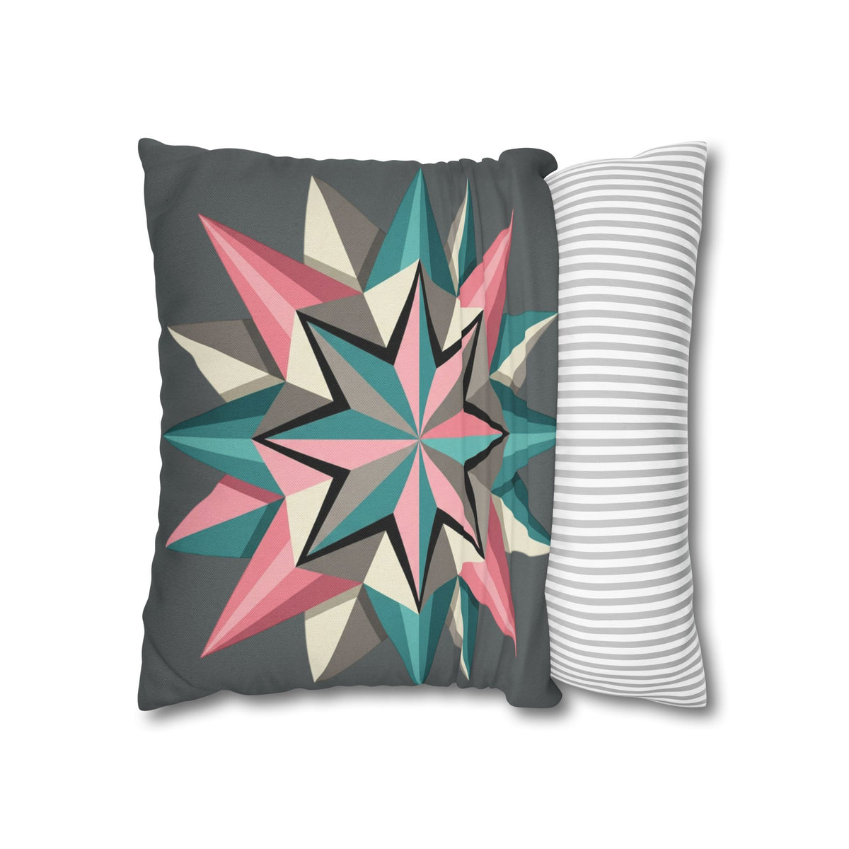 Geometric Starburst Decorative Pillowcase