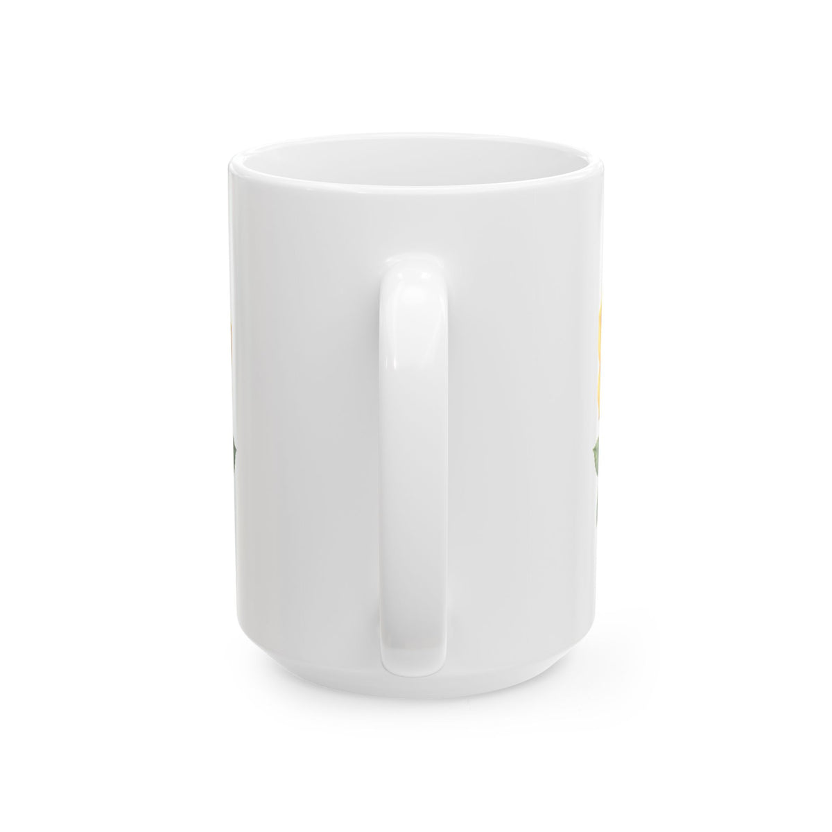 Yellow Rose Ceramic Mug - Floral Coffee Tea Cup (11oz & 15oz)