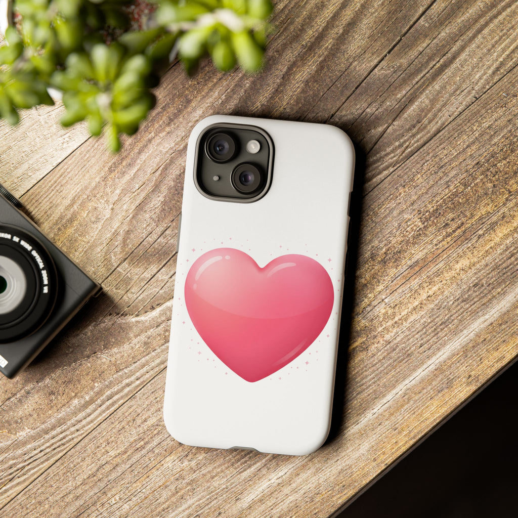 Heart Emoji Tough Case — Cute Pink Heart Phone Case for iPhone & Android
