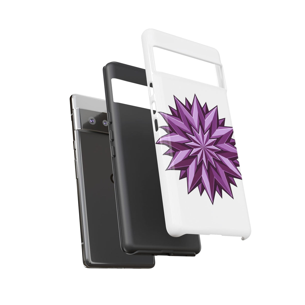 Purple Geometric Star Phone Case