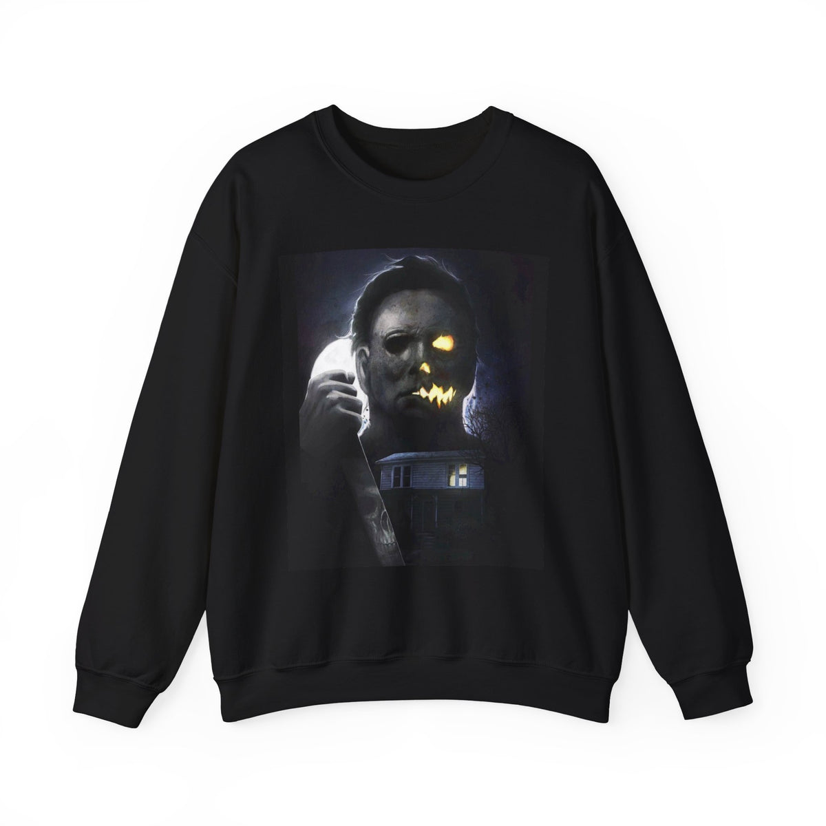 Halloween Michael Myers Mask Crewneck Sweatshirt