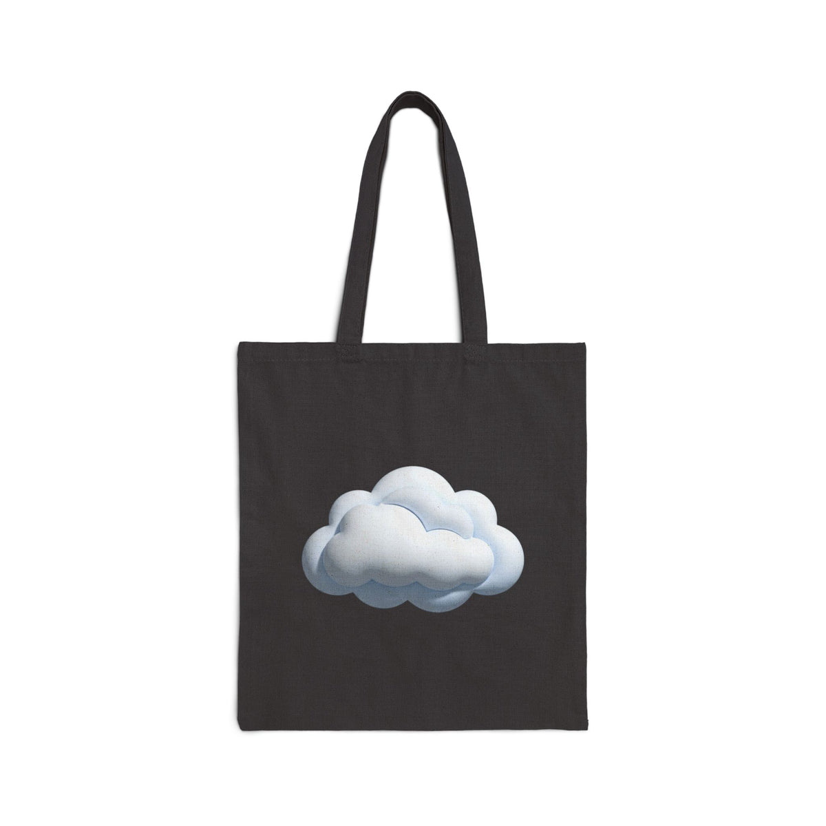 Cloud Illustration Cotton Canvas Tote — Soft Dreamy Cloud Print Eco Bag