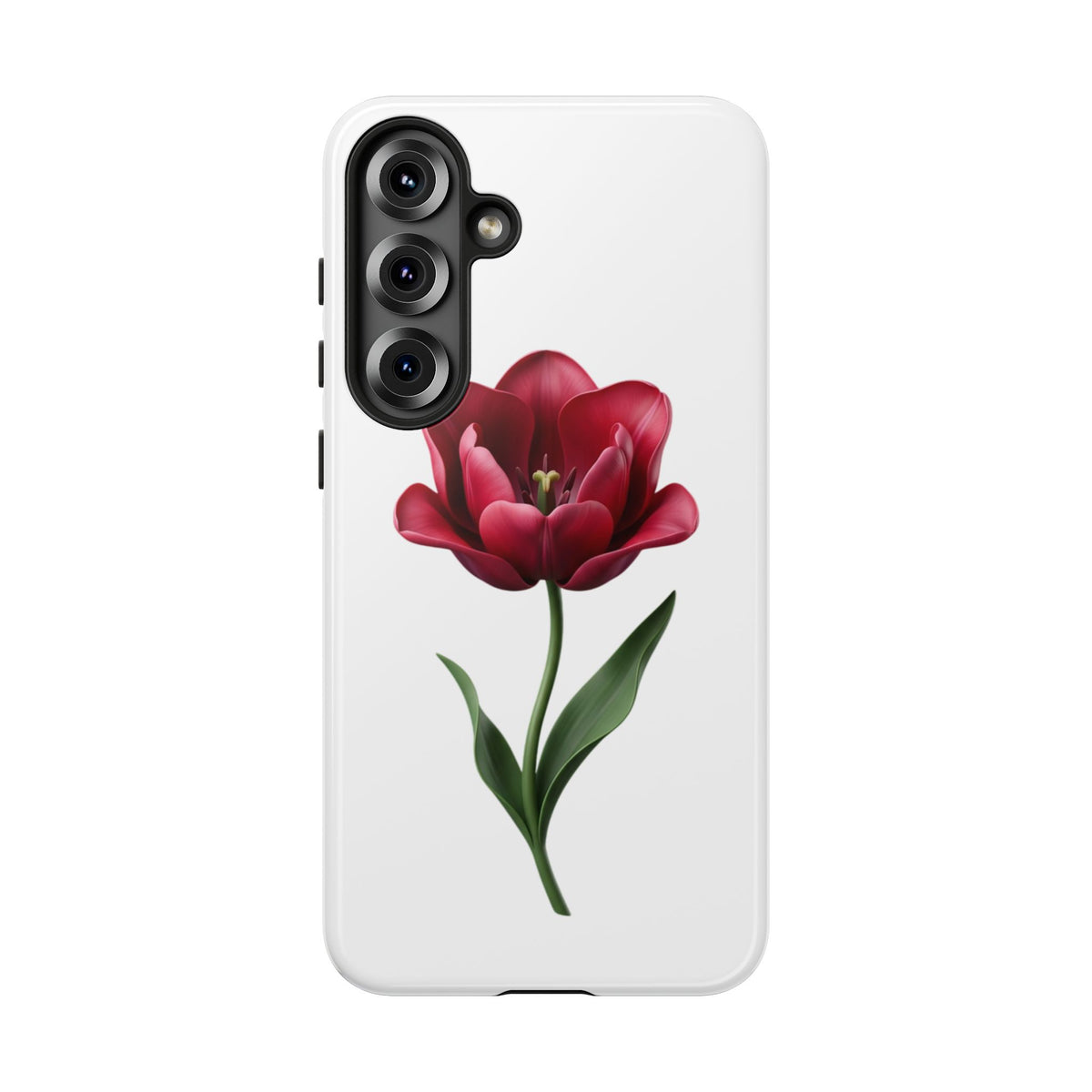 Tulip Floral Tough Phone Case – Protective Blossom iPhone Cover