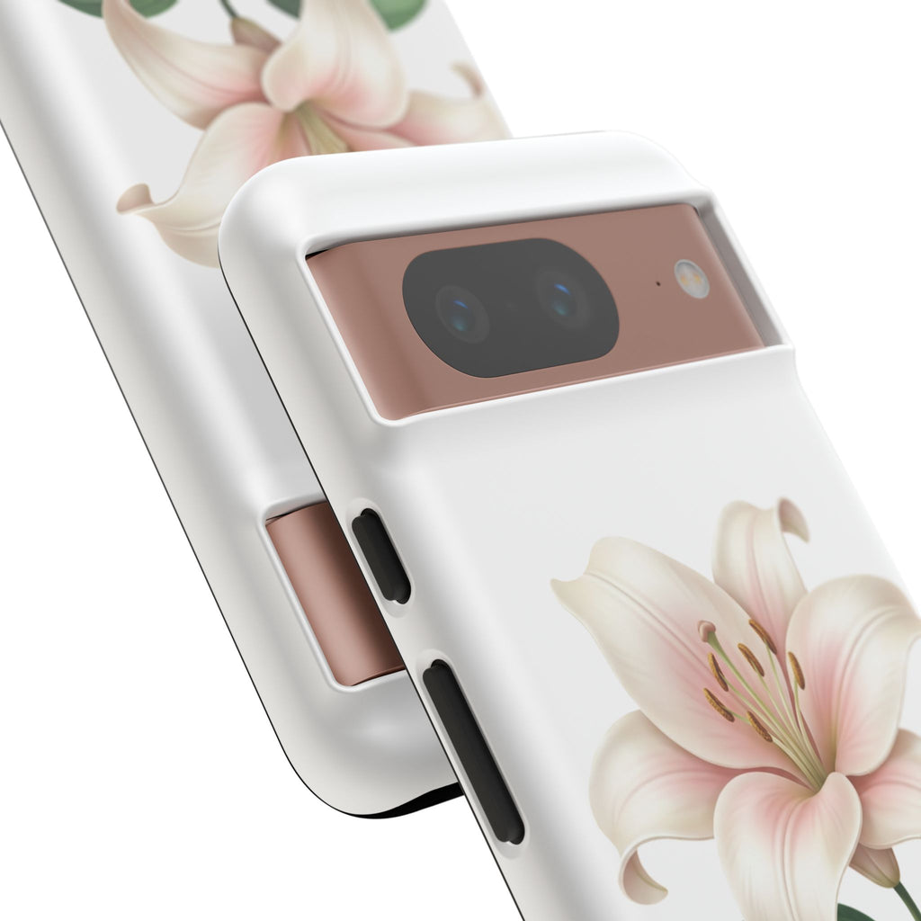 Floral Lily Phone Case — Pink Lily Tough Protective Cover