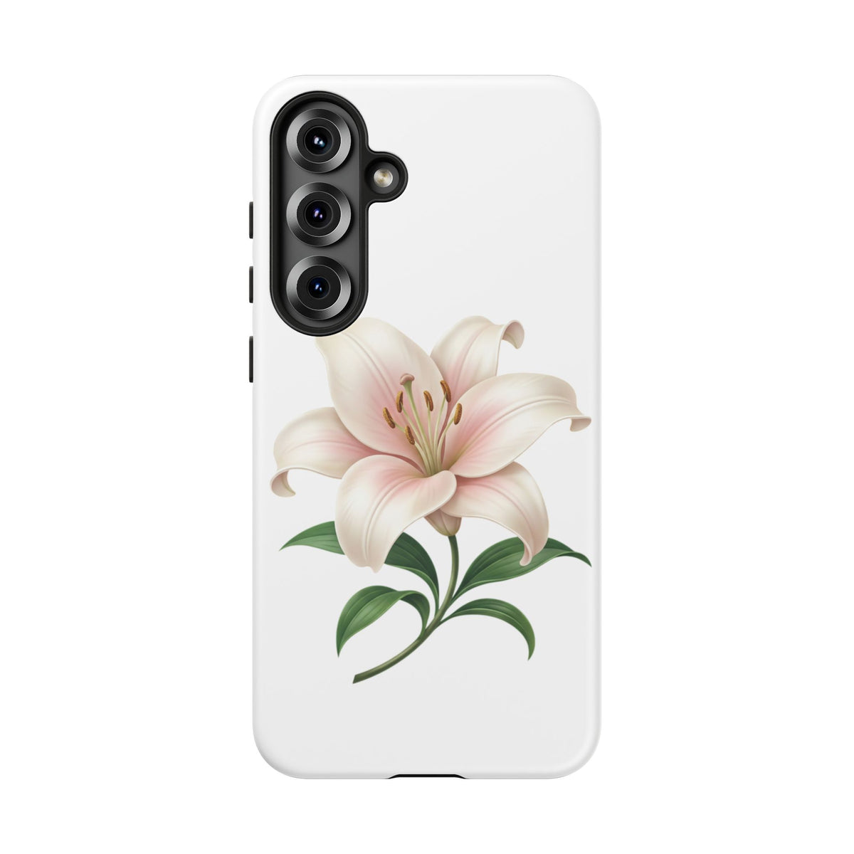 Floral Lily Phone Case — Pink Lily Tough Protective Cover
