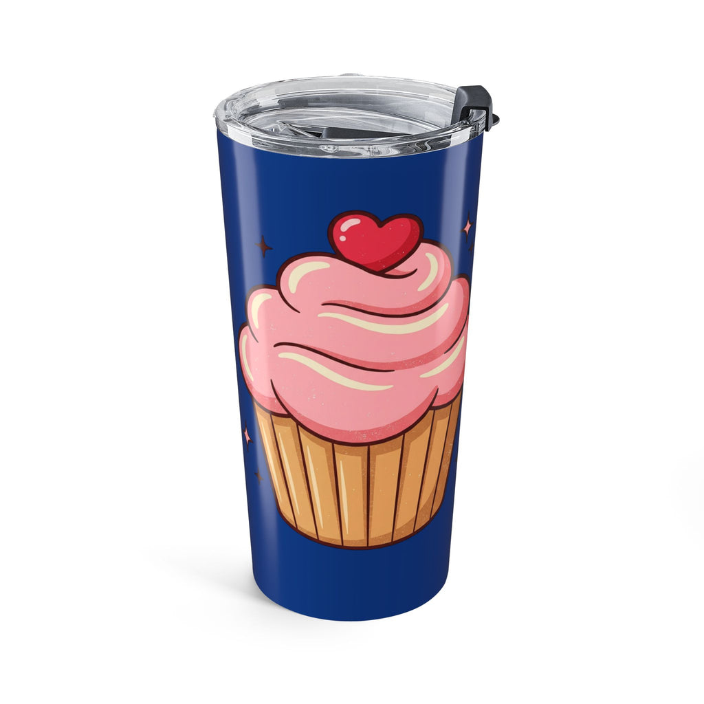 Pink Cupcake Tumbler 20oz- Navy