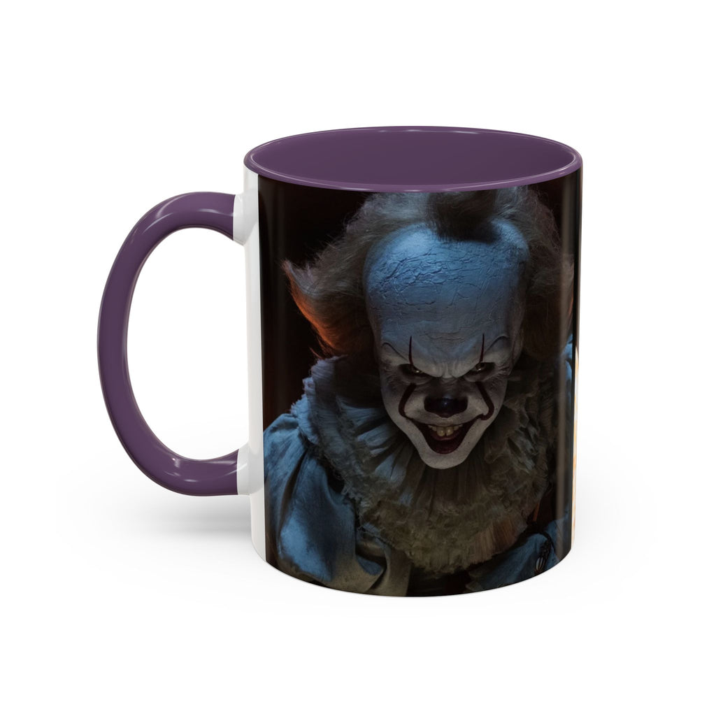 Creepy Pennywise Horror Coffee Mug — Scary Clown Accent Mug (11/15oz)