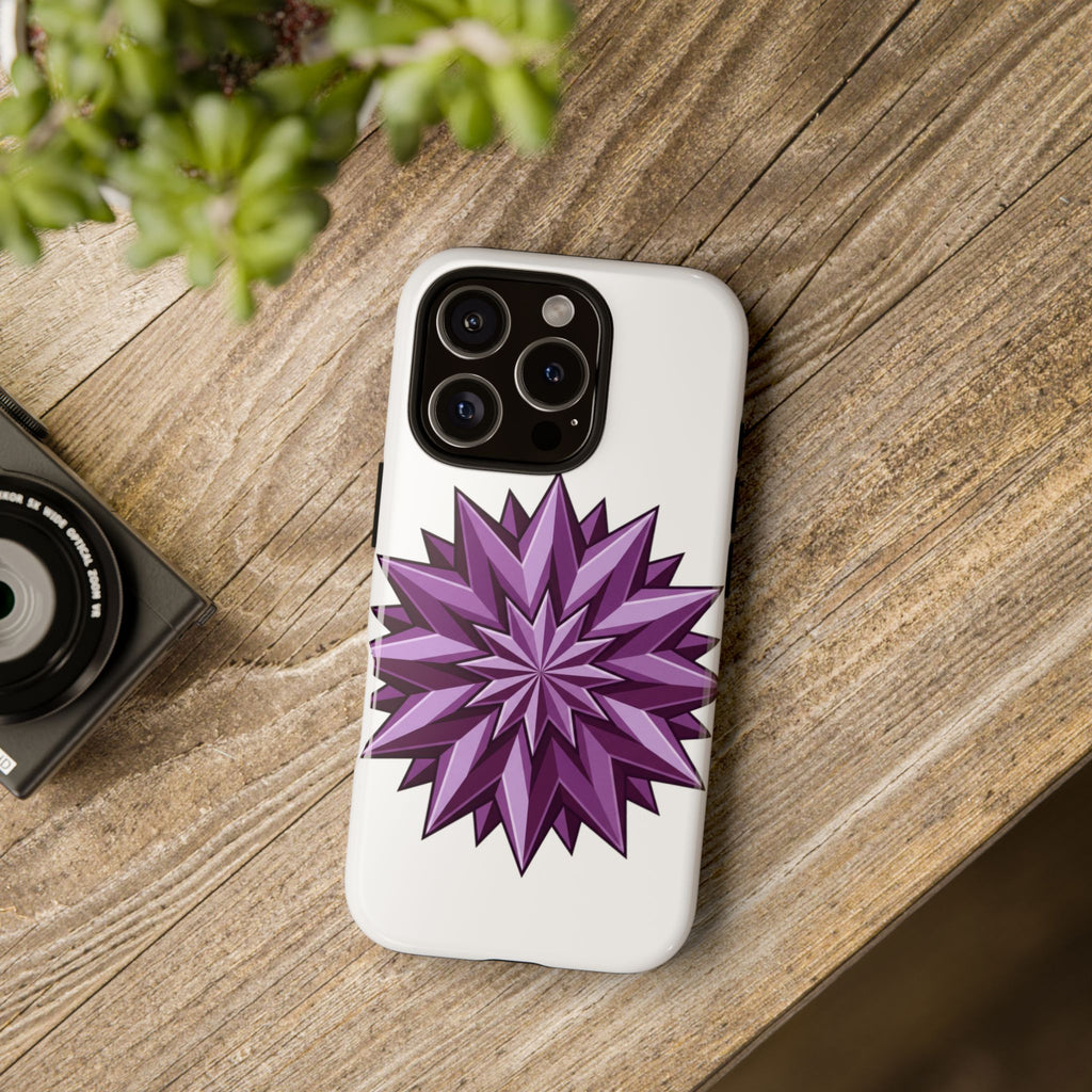 Purple Geometric Star Phone Case