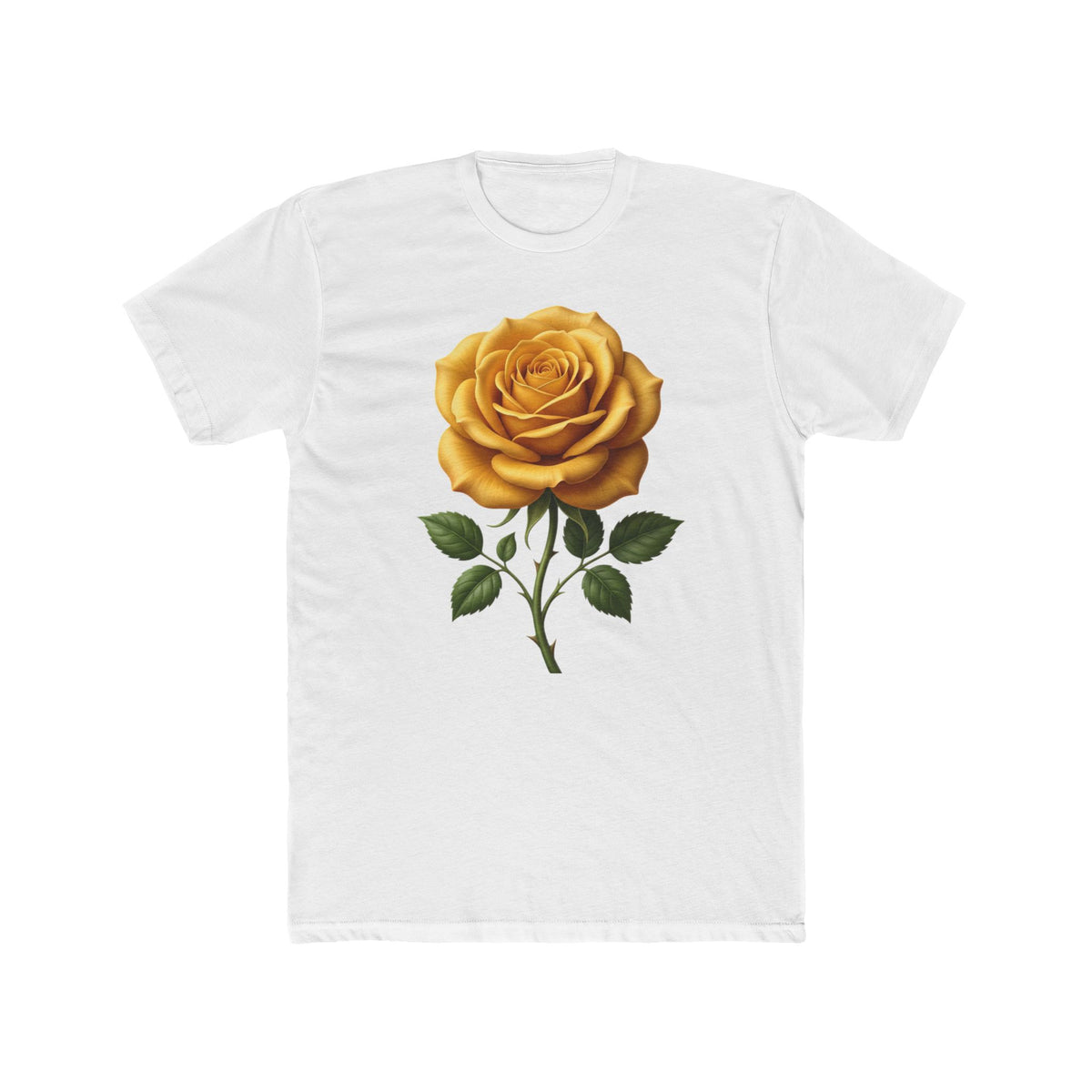 Yellow Rose Graphic Tee - Vintage Botanical Floral T-Shirt