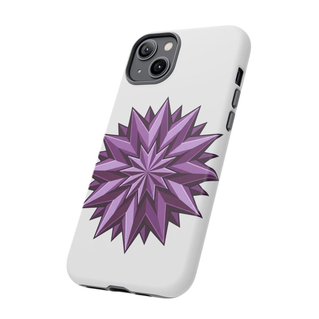 Purple Geometric Star Phone Case