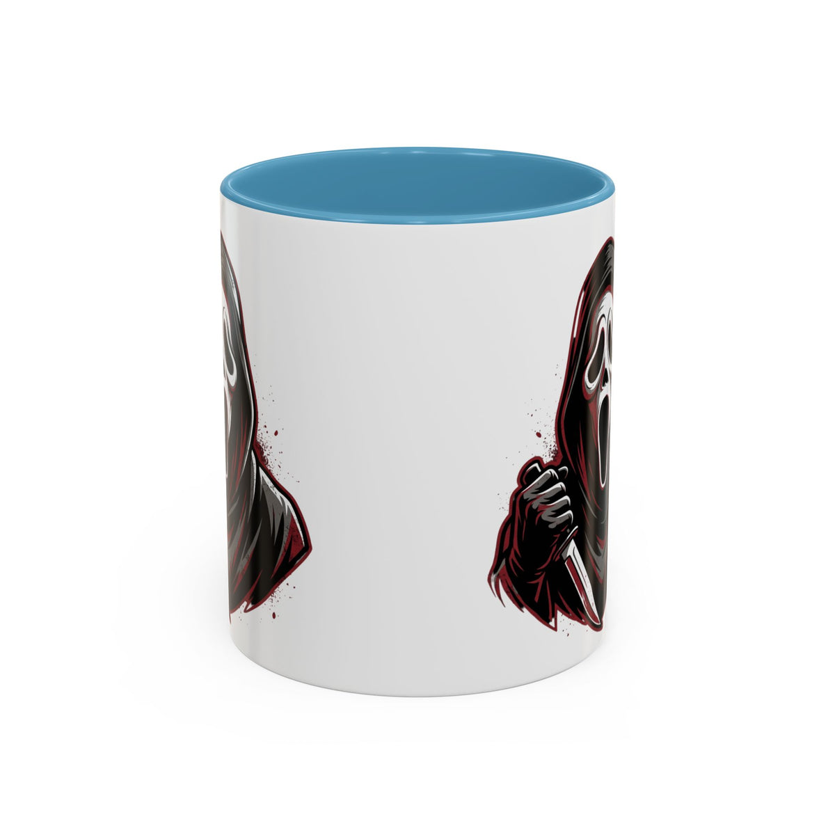 Scream Mask Accent Coffee Mug — Horror Killer Design (11/15oz)