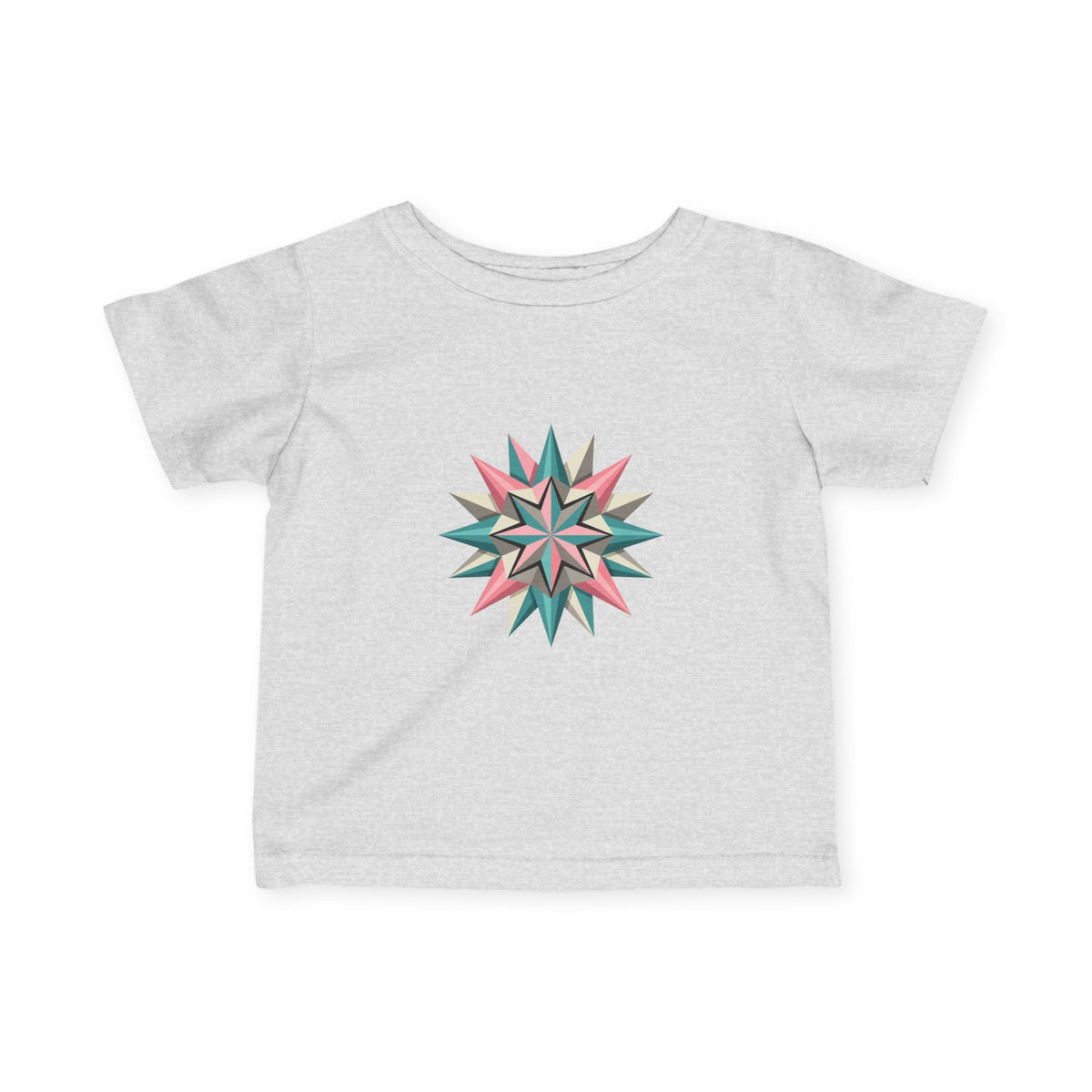 Infant Tee with Pastel Starburst Quilt Design