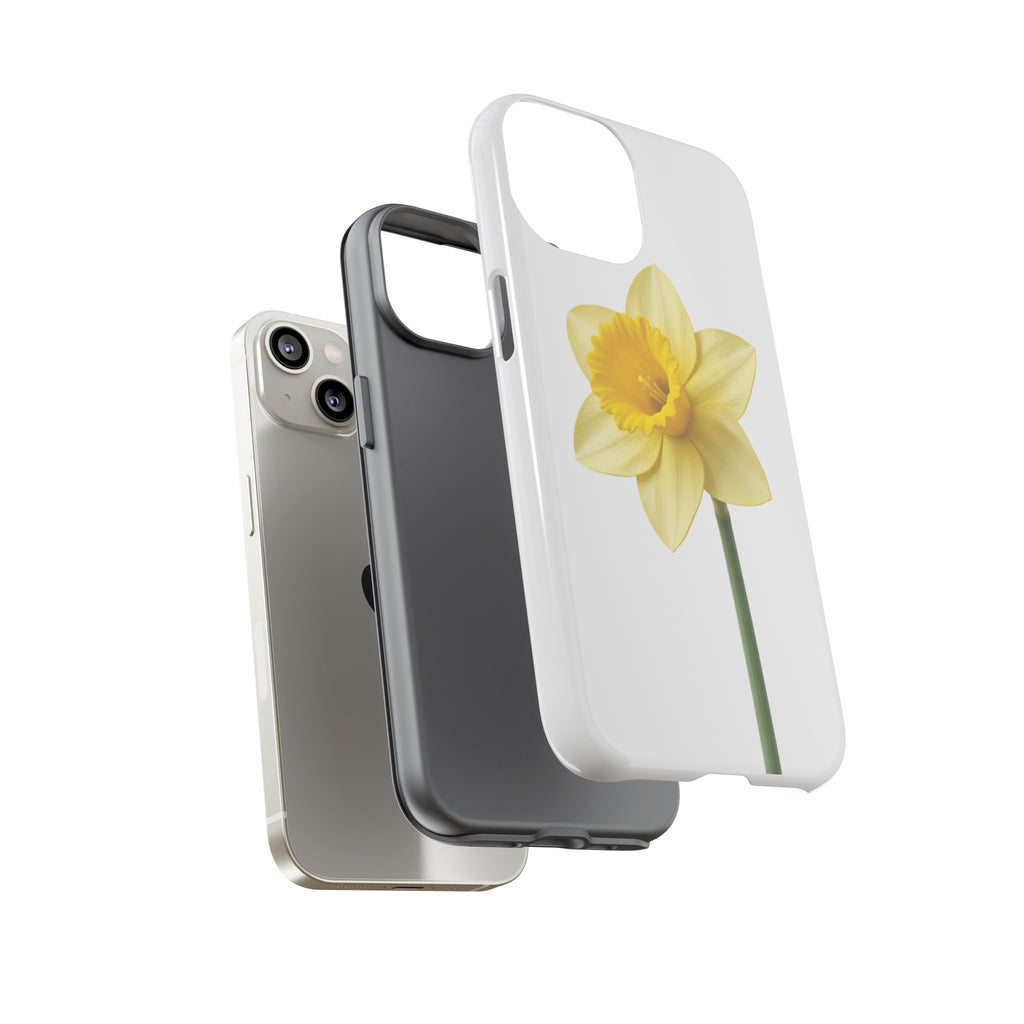Daffodil Blossom Tough Phone Case — Yellow Spring Floral iPhone Cover