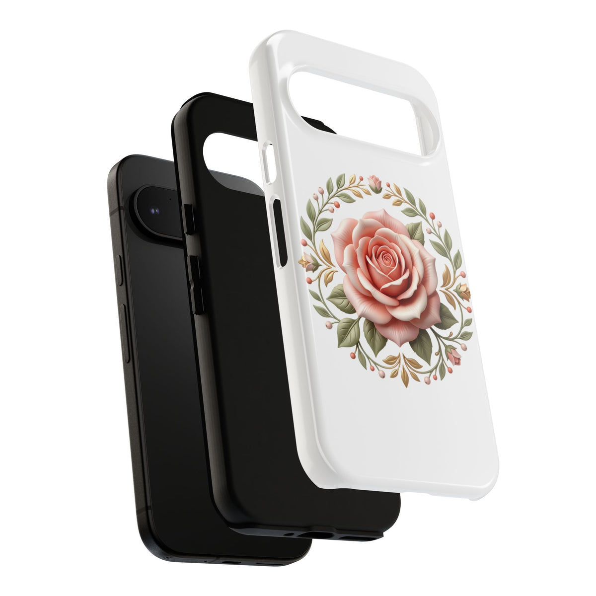 Floral Rose Wreath Tough Phone Case