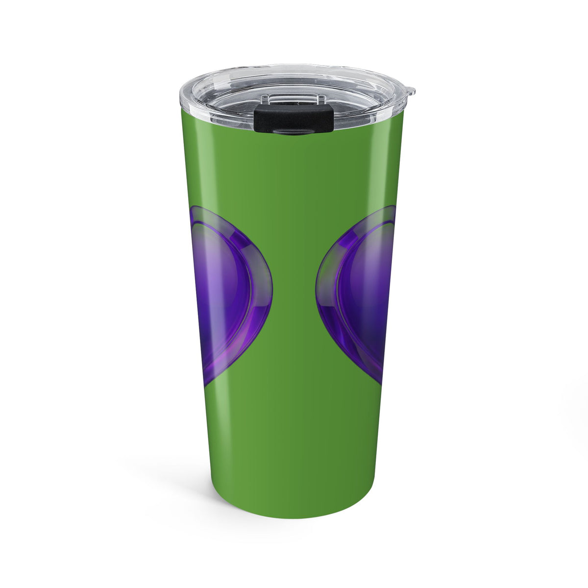 Purple Heart 20oz Stainless Tumbler — Green & Purple Travel Cup