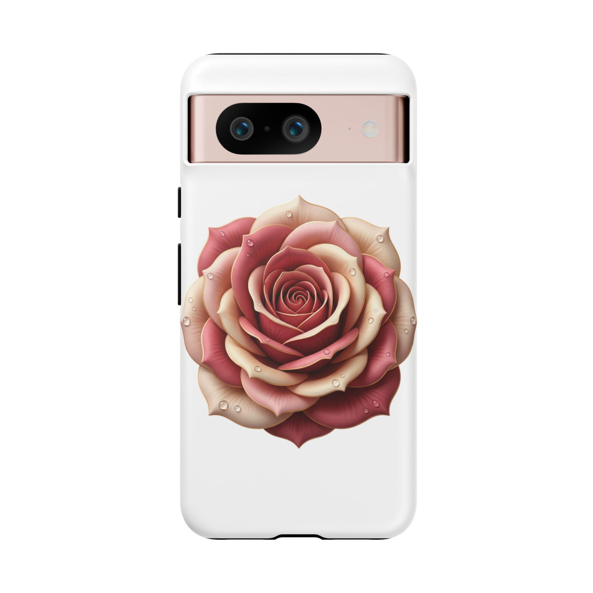 Rose Waterdrop Tough Phone Case — Protective Floral iPhone Cover
