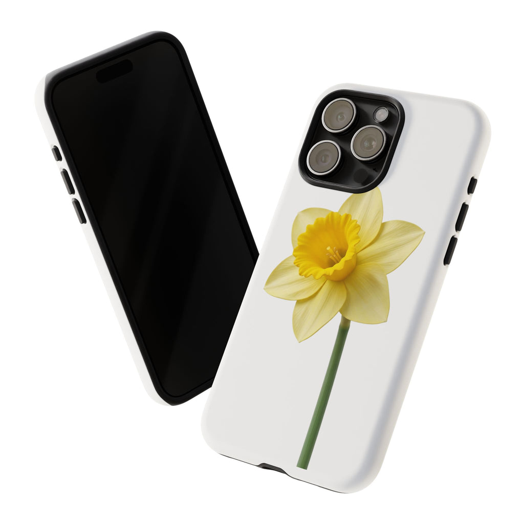 Daffodil Blossom Tough Phone Case — Yellow Spring Floral iPhone Cover