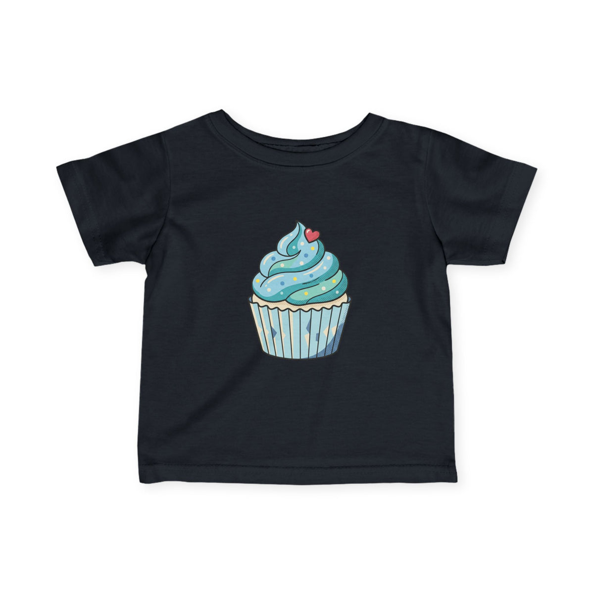Blue Cupcake Infant Fine Jersey Tee