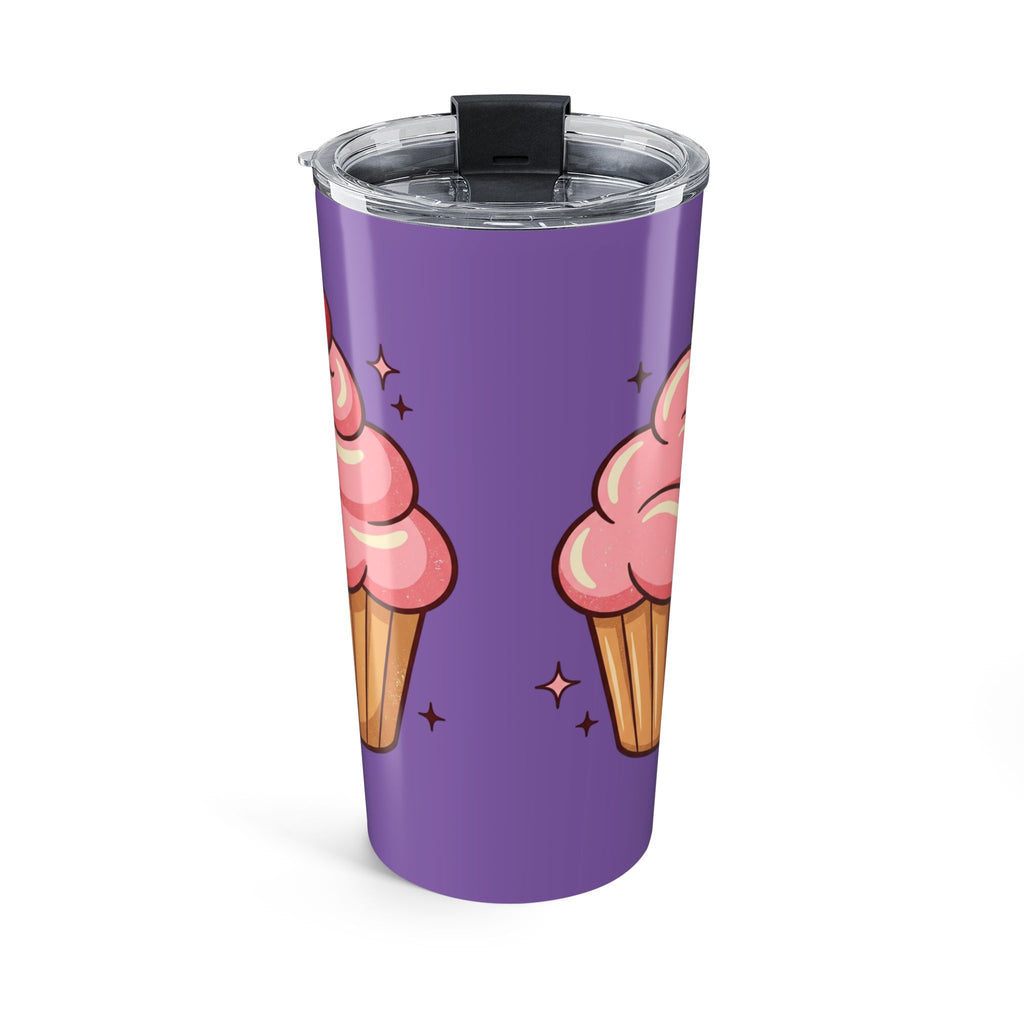 Pink Cupcake Tumbler 20oz- Light Purple