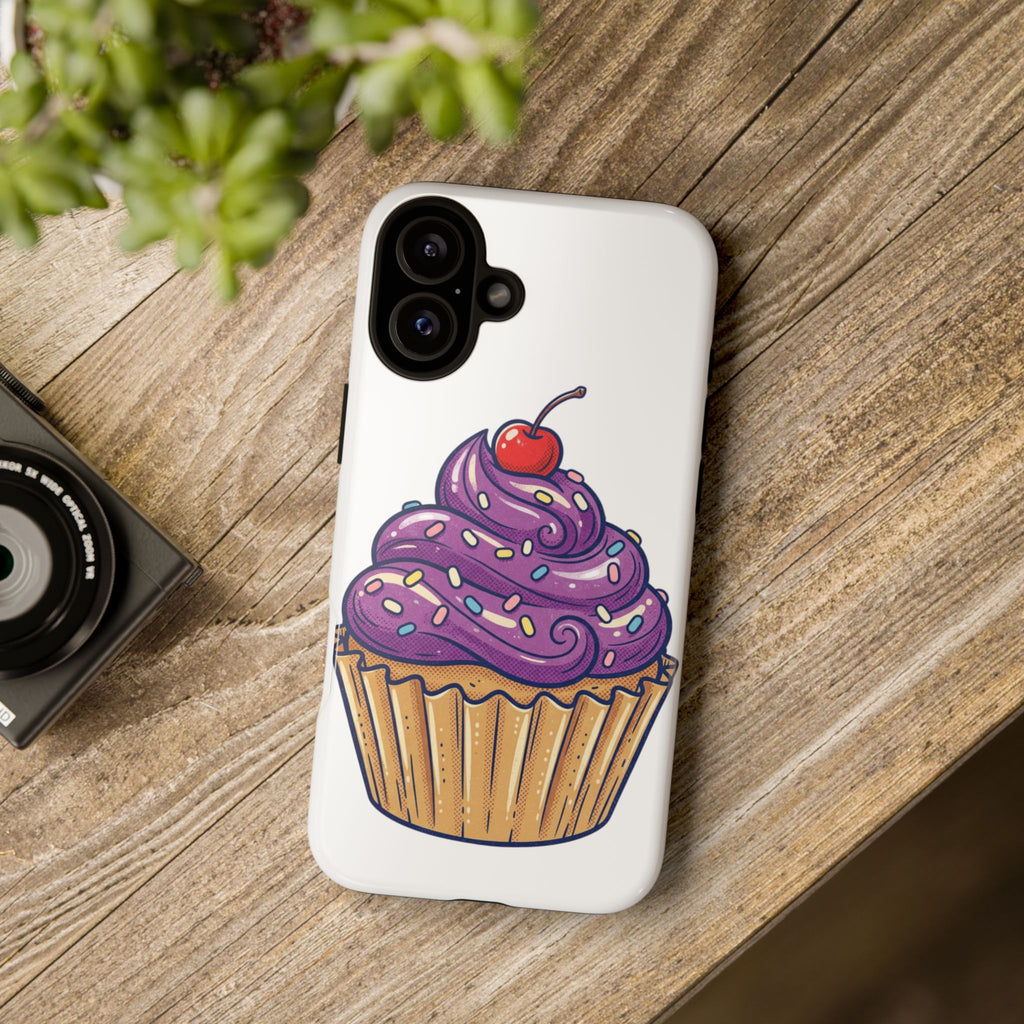 Purple Cupcake Tough Phone Cases