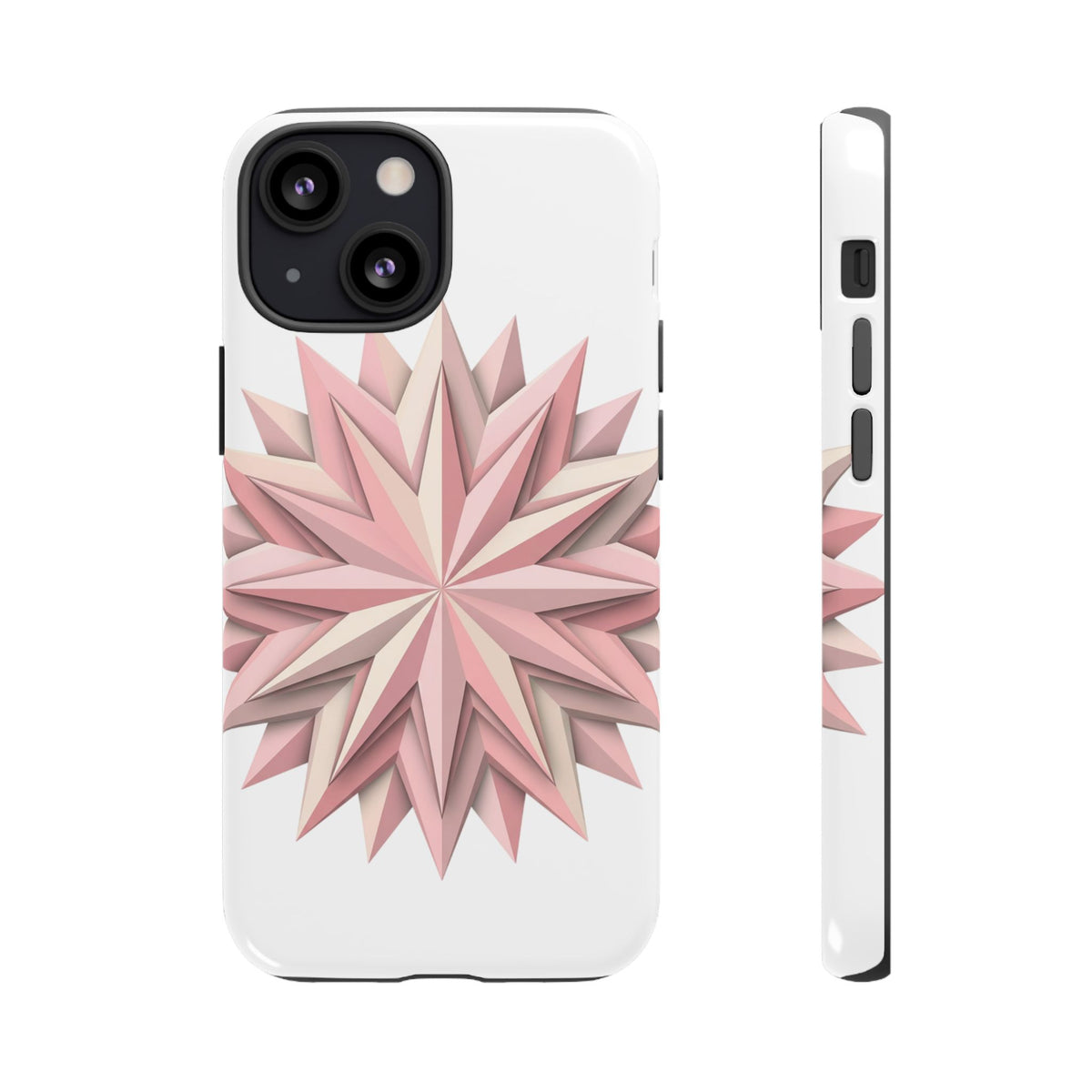Pink Geometric Star Phone Case — Tough Protective iPhone Cover