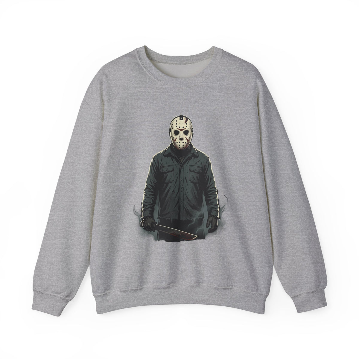 Jason Mask Sweatshirt - Horror Crewneck for Fans of Friday the 13th