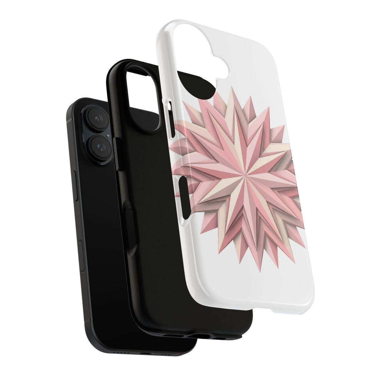Pink Geometric Star Phone Case — Tough Protective iPhone Cover