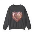 Glitter Gem Heart Sweatshirt — Sparkling Pink Heart Crewneck
