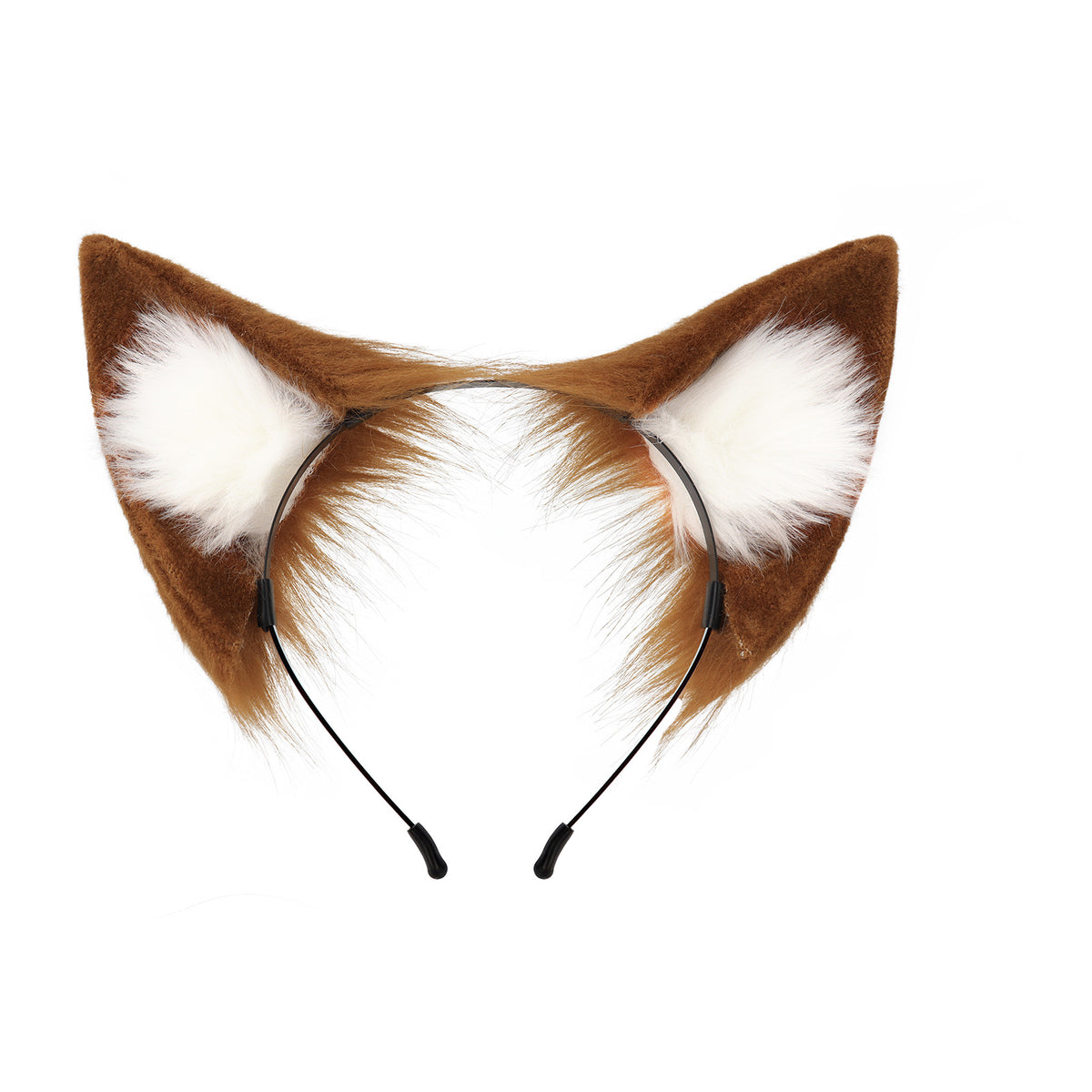 Animal Ears Headband Cosplay Fox Ears Hairband Handmade Plush Anime Convention Animal Ears Fox Ear Accessories